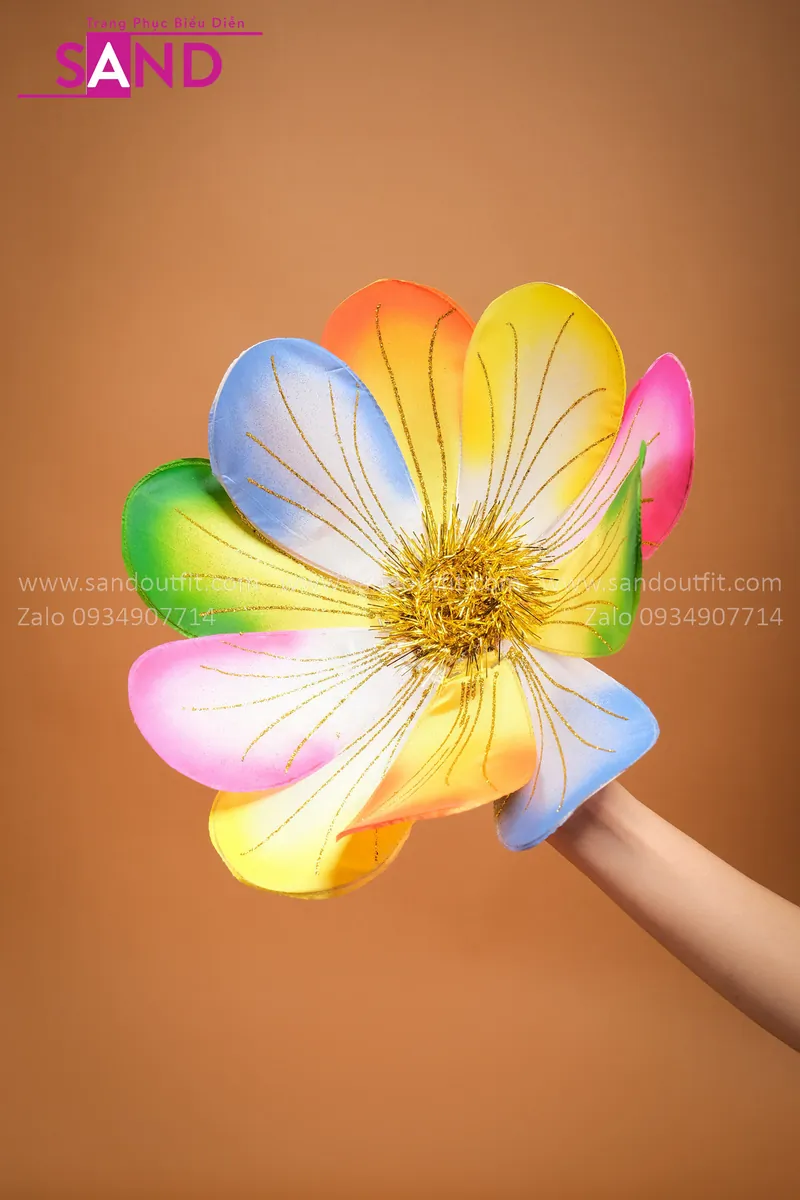 CHO THUÊ ĐẠO CỤ BIỂU DIỄN – HOA NGŨ SẮC 40CM